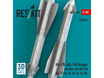 Kh-29l (As-14a Kedge) Missiles With Aku-58 (2 Pcs / 3-d Printed) - image 3