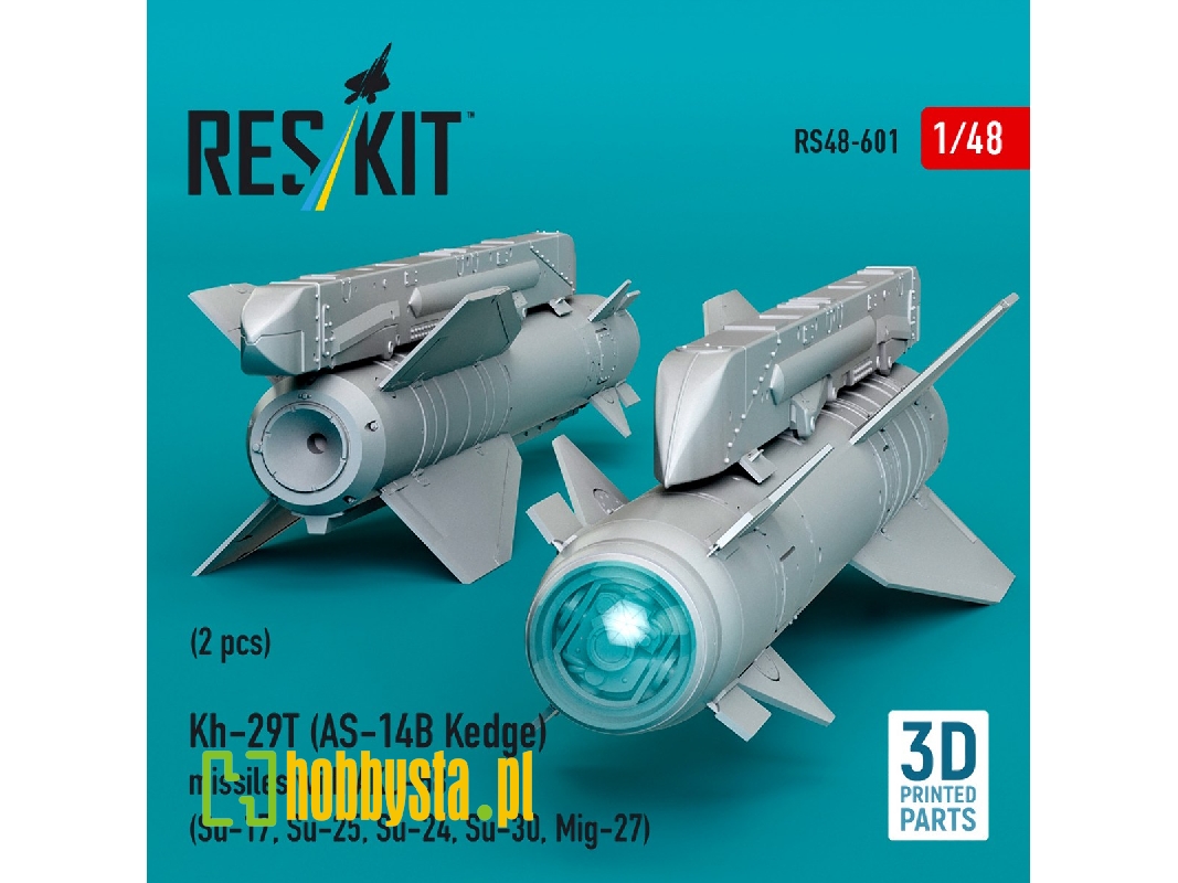 Kh-29t (As-14b Kedge) Missiles With Aku-58 (2 Pcs / 3-d Printed) - image 1