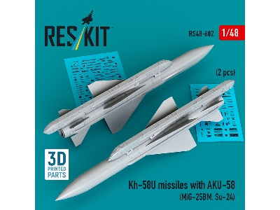 Kh-58u Missiles With Aku-58 (2 Pcs / 3d-printed) - image 2