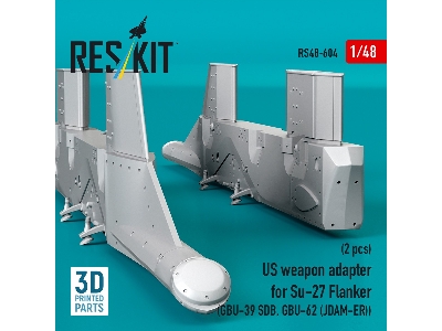 Us Weapon Adapter For Su-27 Flanker (2 Pcs / 3d-printed) - image 2