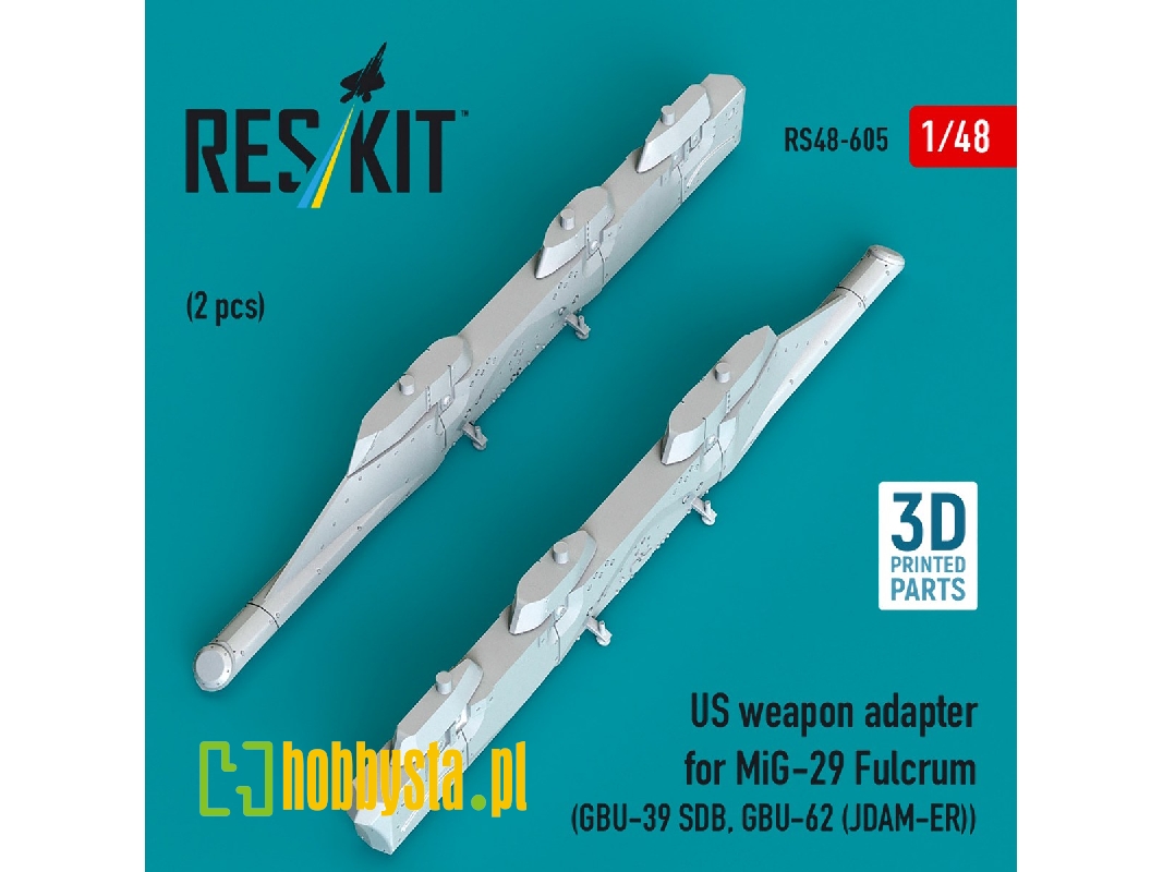 Us Weapon Adapter For Mig-29 Fulcrum (2 Pcs / 3d-printed) - image 1