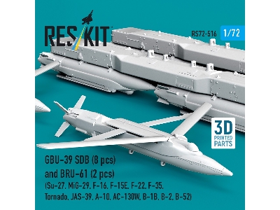 Gbu-39 Sdb (8 Pcs) And Bru-61 (2 Pcs / 3-d Printed) - image 1