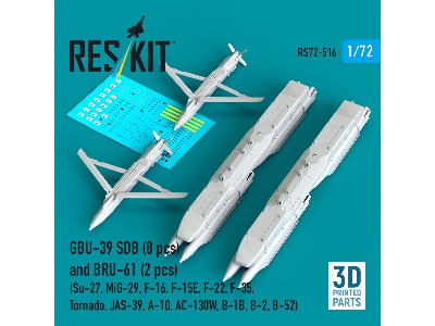 Gbu-39 Sdb (8 Pcs) And Bru-61 (2 Pcs / 3-d Printed) - image 2