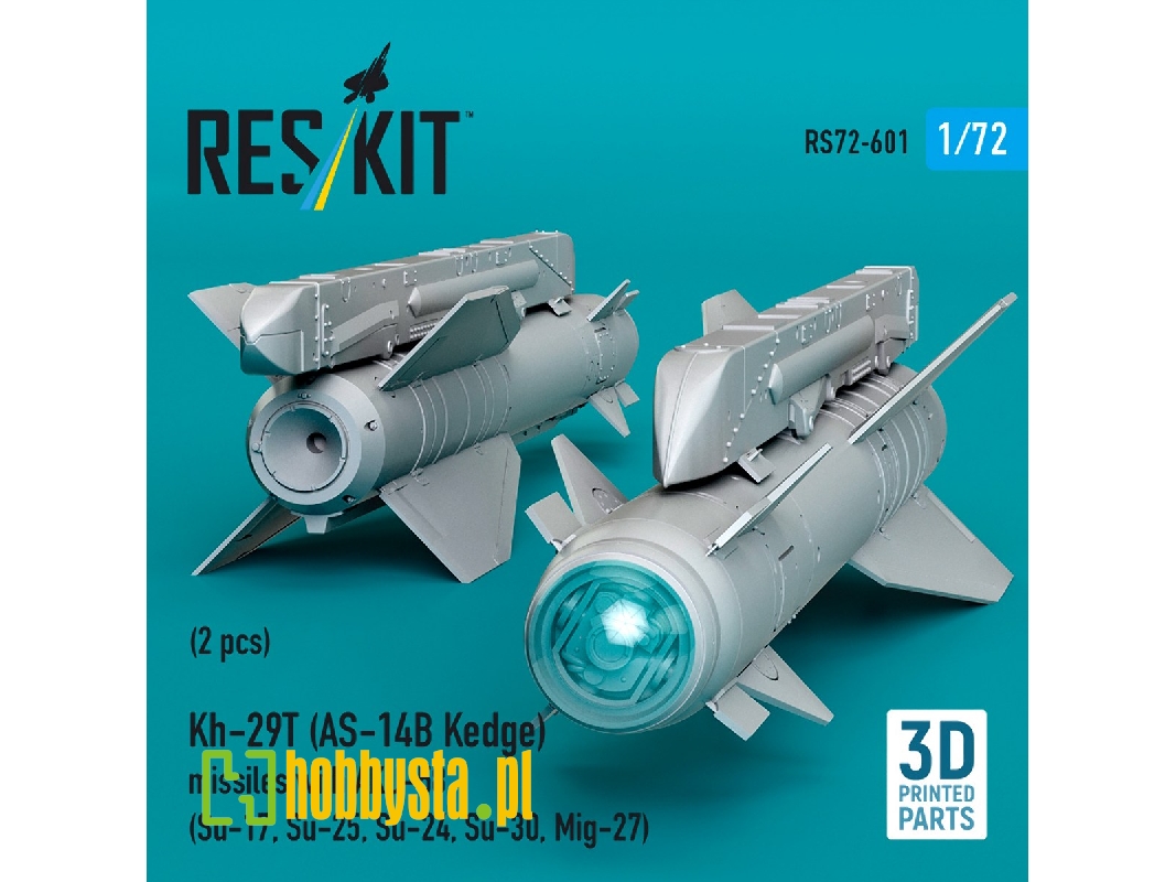 Kh-29t (As-14b Kedge) Missiles With Aku-58 (2 Pcs / 3-d Printed) - image 1