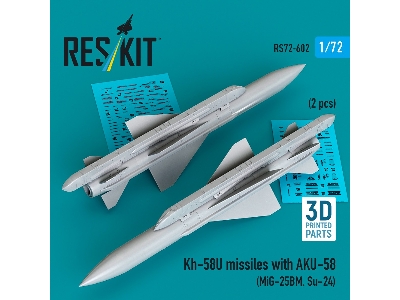 Kh-58u Missiles With Aku-58 (2 Pcs / 3d-printed) - image 2