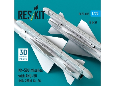 Kh-58u Missiles With Aku-58 (2 Pcs / 3d-printed) - image 3