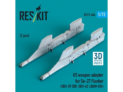 Us Weapon Adapter For Su-27 Flanker (2 Pcs / 3d-printed) - image 1