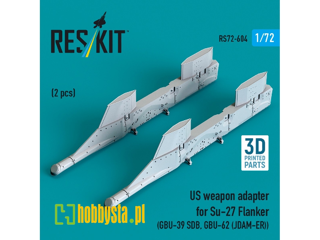 Us Weapon Adapter For Su-27 Flanker (2 Pcs / 3d-printed) - image 1