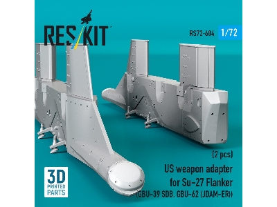 Us Weapon Adapter For Su-27 Flanker (2 Pcs / 3d-printed) - image 2
