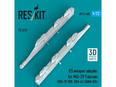 Us Weapon Adapter For Mig-29 Fulcrum (2 Pcs / 3d-printed) - image 1
