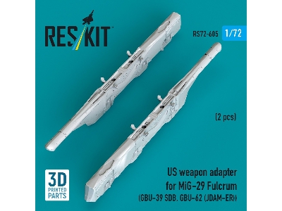 Us Weapon Adapter For Mig-29 Fulcrum (2 Pcs / 3d-printed) - image 3