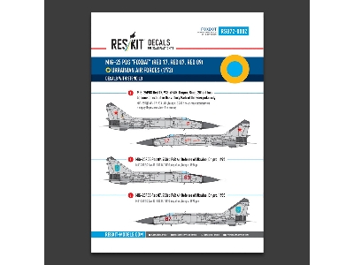 Mig-25 Pds foxbat - ukrainian Air Forces (Decals With Stencils) - image 1