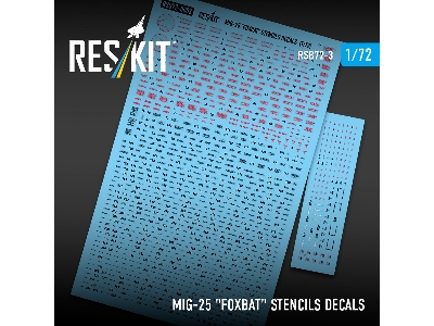 Mig-25 Foxbat - Stencils Decals - image 2