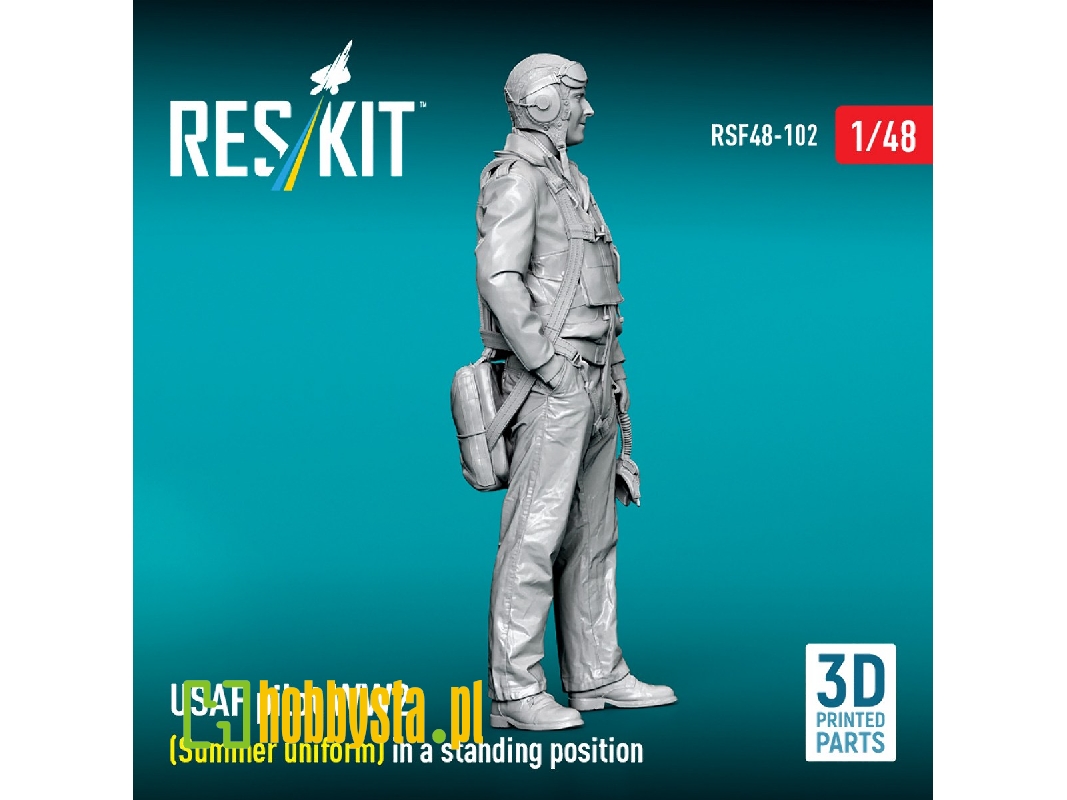 Usaf Ww2 Pilot  (Summer Uniform) In Standing Position (3d-printed) - image 1