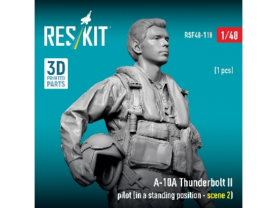 Fairchild A-10 A Thunderbolt Ii - Pilot In Standing Position Scene 2 (1 Figure / 3d-printed) - image 1