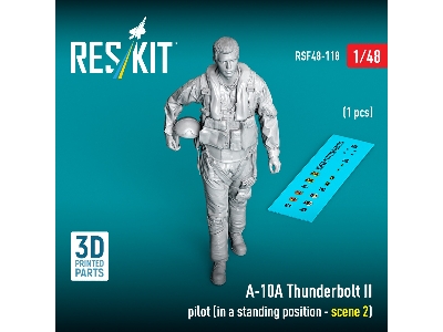 Fairchild A-10 A Thunderbolt Ii - Pilot In Standing Position Scene 2 (1 Figure / 3d-printed) - image 2