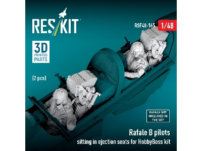 Dassault Rafale B - 3d-printed Pilots Sitting In Ejection Seats (For Hobby Boss Kits / 2 Pcs) - image 1