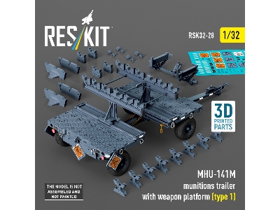 Mhu-141m Munitions Trailer With Weapon Platform Type 1 (3d-printed) - image 1