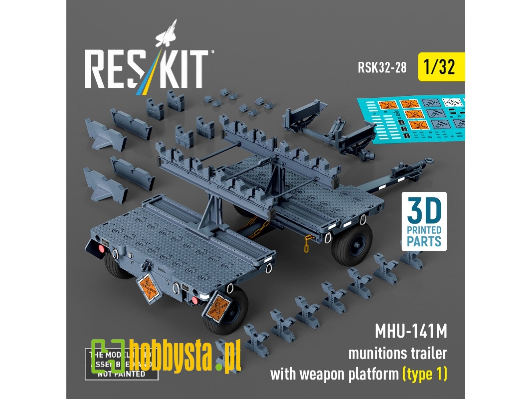 Mhu-141m Munitions Trailer With Weapon Platform Type 1 (3d-printed) - image 1