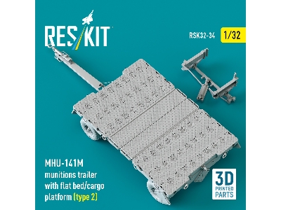 Mhu-141m Munitions Trailer With Flat Bed / Cargo Platform Type 2 (3d-printed) - image 3