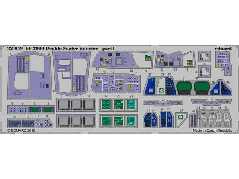 EF 2000 Two-seater interior S. A. 1/32 - Trumpeter - image 1