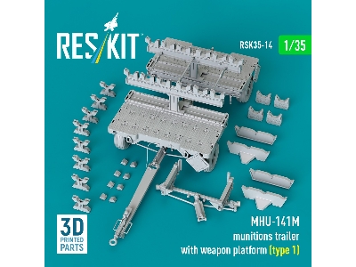 Mhu-141m Munitions Trailer With Weapon Platform Type 1 (3d-printed) - image 1
