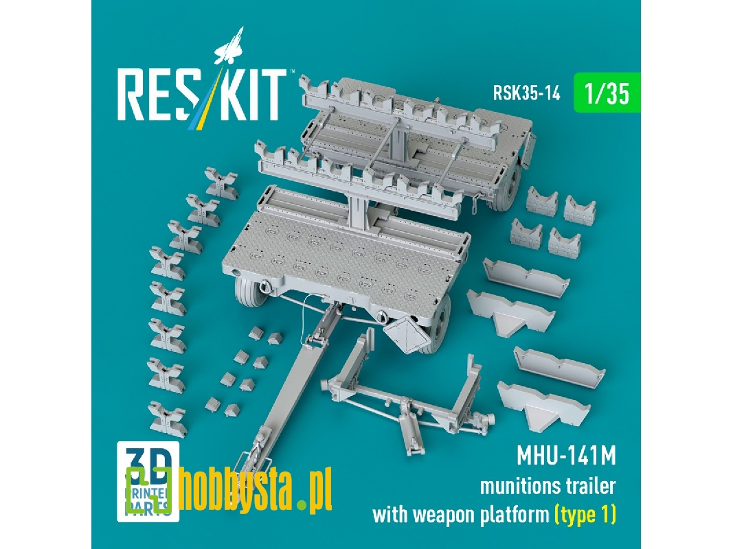 Mhu-141m Munitions Trailer With Weapon Platform Type 1 (3d-printed) - image 1