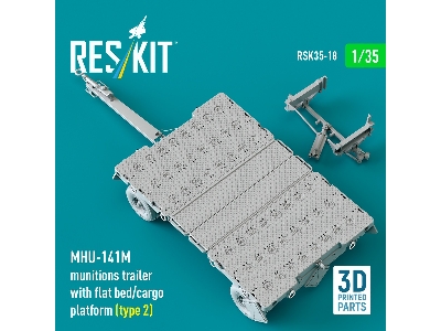 Mhu-141m Munitions Trailer With Flat Bed / Cargo Platform Type 2 (3d-printed) - image 3