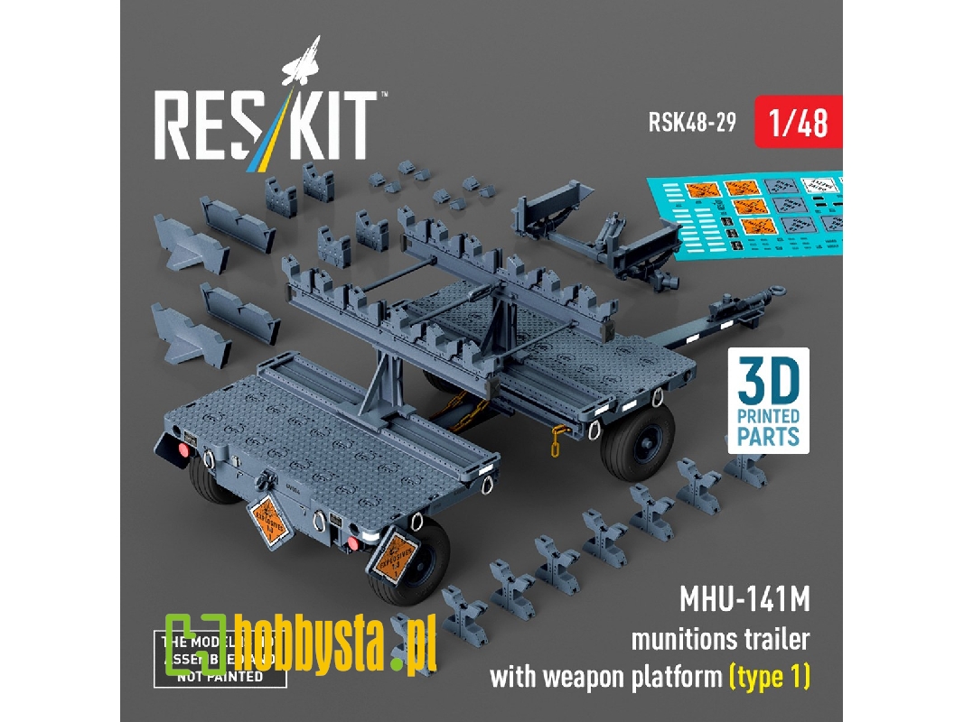 Mhu-141m Munitions Trailer With Weapon Platform Type 1 (3d-printed) - image 1