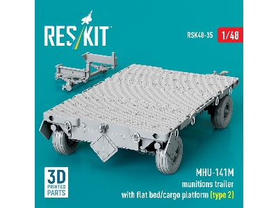 Mhu-141m Munitions Trailer With Flat Bed / Cargo Platform Type 2 (3d-printed) - image 1
