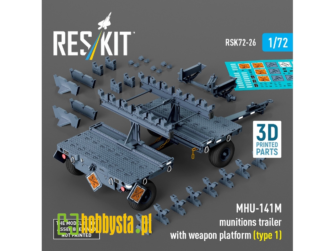 Mhu-141m Munitions Trailer With Weapon Platform Type 1 (3d-printed) - image 1