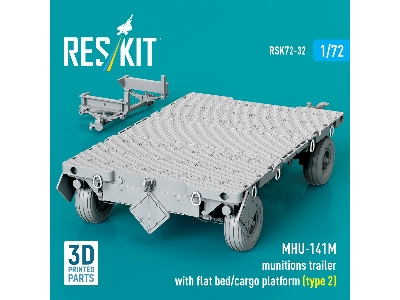Mhu-141m Munitions Trailer With Flat Bed / Cargo Platform Type 2 (3d-printed) - image 2