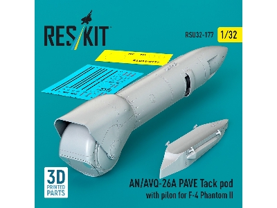 An/Avq-26a Pave Tack Pod With Pylon For F-4 Phantom Ii (3d Printed) - image 2