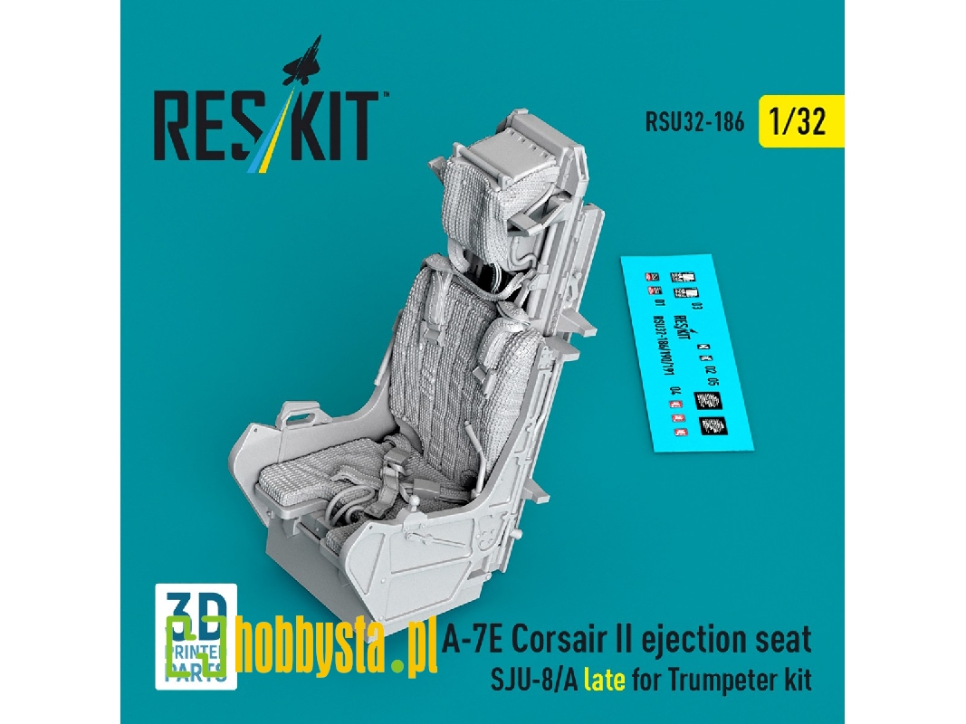 Ltv A-7 E Corsair Ii - Ejection Seat Sju-8/A Late (3d-printed / For Trumpeter Kits) - image 1