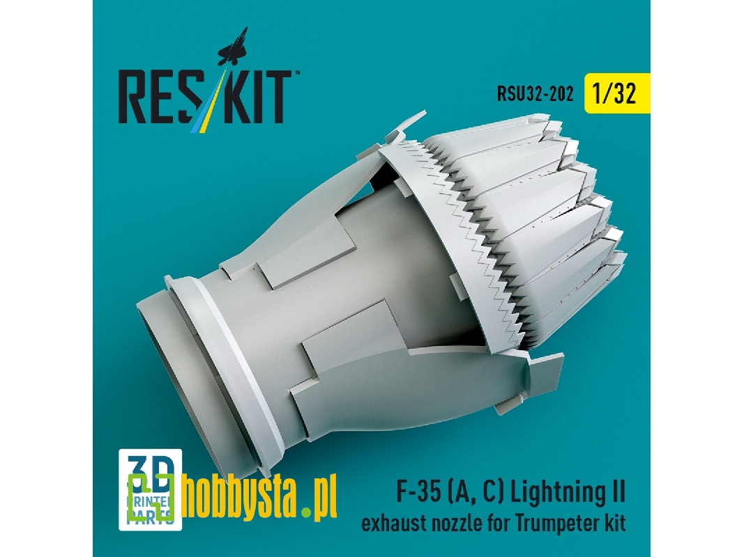 F-35 A / С Lightning Ii - Exhaust Nozzle (3d-printed / For Trumpeter Kits) - image 1