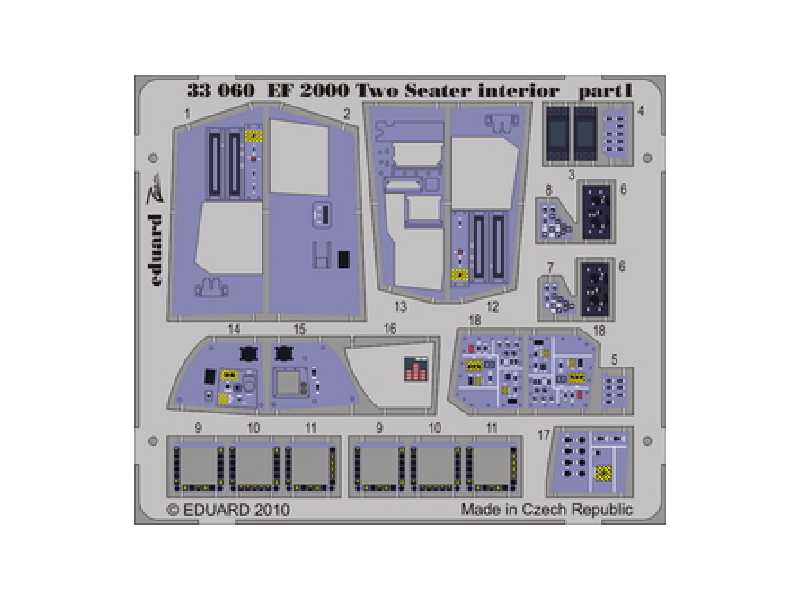 EF 2000 Two-seater interior S. A. 1/32 - Trumpeter - image 1