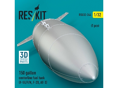Northrop F-5 E / F / N / F-20 And At-3 - 150 Gallon Centerline Fuel Tank (1 Piece / 3d-printed) - image 3