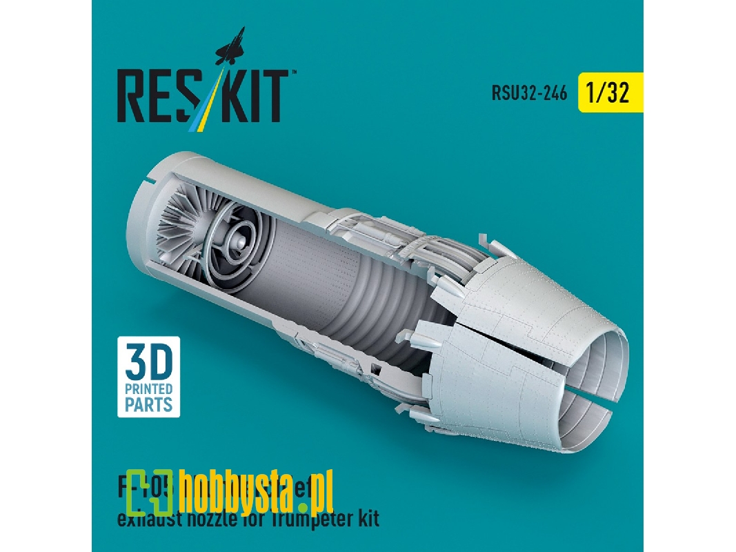 Republic F-105 Thunderchief - Exhaust Nozzle (3d-printed / For Trumpeter Kits) - image 1