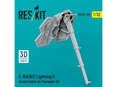 F-35 A/B/C Lightning Ii - Access Ladder (3d-printed / For Trumpeter Kits) - image 1