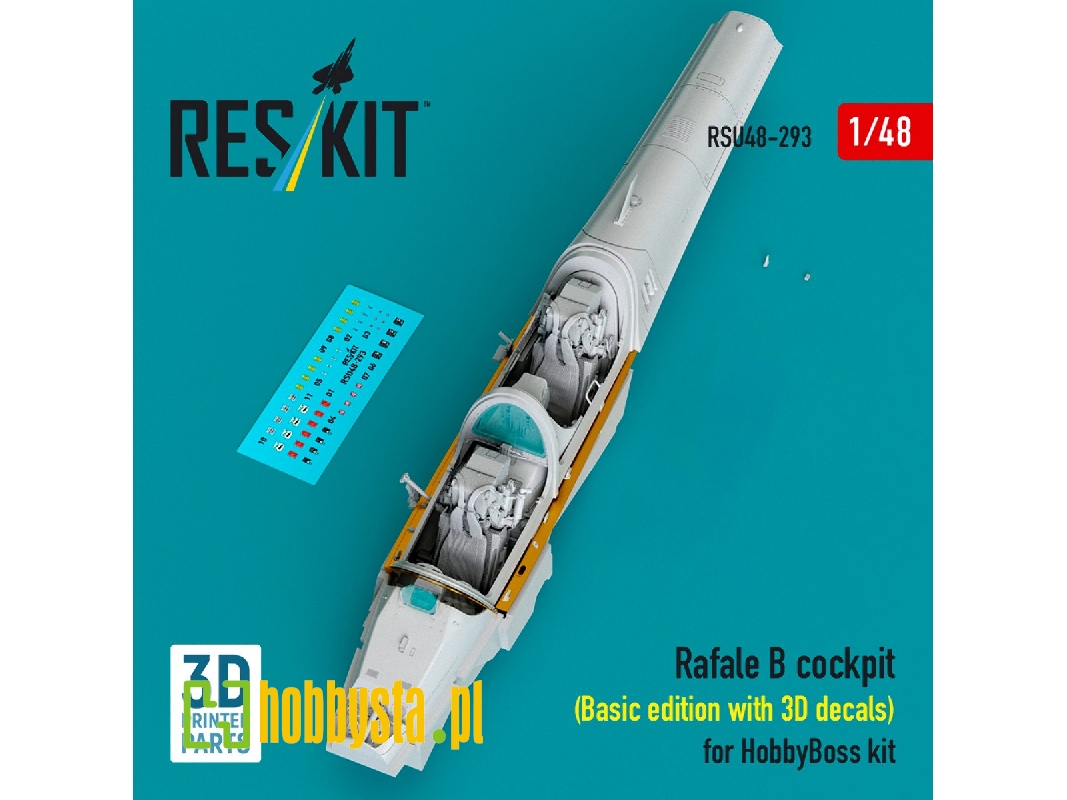 Dassault Rafale B - Cockpit Basic Edition With 3d Decals (3d-printed / For Hobbyboss Kits) - image 1