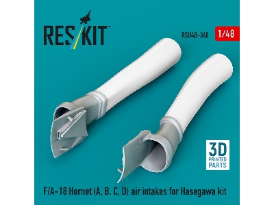 F/A-18 A / B / C / D Hornet - Air Intakes (3d-printed / For Hasegawa Kits) - image 2