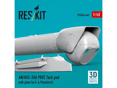 An/Avq-26a Pave Tack Pod With Pylon For F-4 Phantom Ii (3d Printed) - image 2