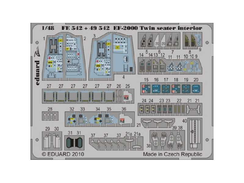 EF-2000 Two-seater interior S. A. 1/48 - Revell - - image 1