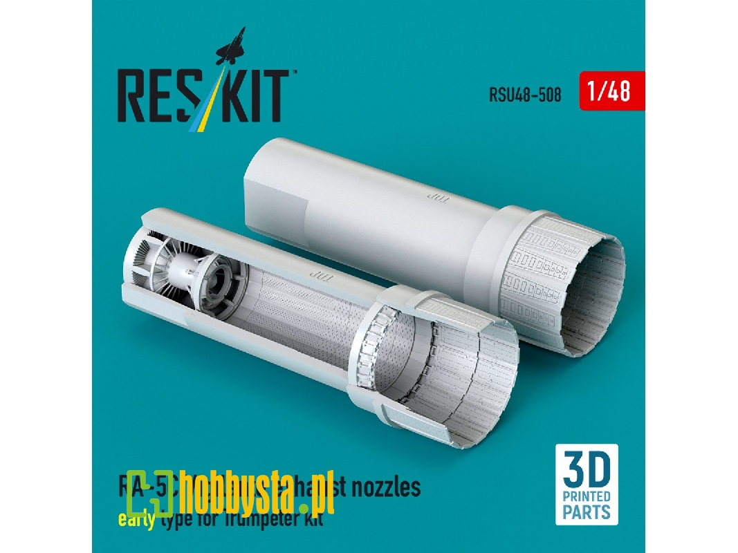 North American Ra-5c Vigilante - Exhaust Nozzles Early Type (3d-printed / For Trumpeter Kits) - image 1