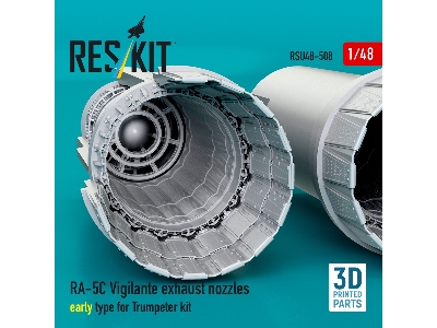 North American Ra-5c Vigilante - Exhaust Nozzles Early Type (3d-printed / For Trumpeter Kits) - image 2