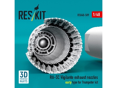 North American Ra-5c Vigilante - Exhaust Nozzles Early Type (3d-printed / For Trumpeter Kits) - image 2