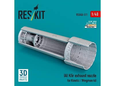 Iai Kfir - Exhaust Nozzle (3d-printed / For Kinetic And Wingman Kits) - image 1