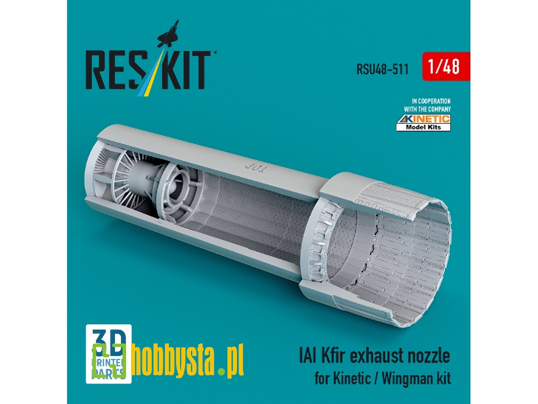 Iai Kfir - Exhaust Nozzle (3d-printed / For Kinetic And Wingman Kits) - image 1