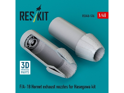 F/A-18 Hornet - Exhaust Nozzles (3d-printed / For Hasegawa Kits) - image 1