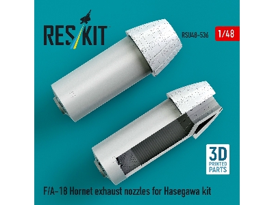 F/A-18 Hornet - Exhaust Nozzles (3d-printed / For Hasegawa Kits) - image 2